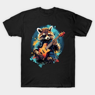 raccoon guitarist T-Shirt